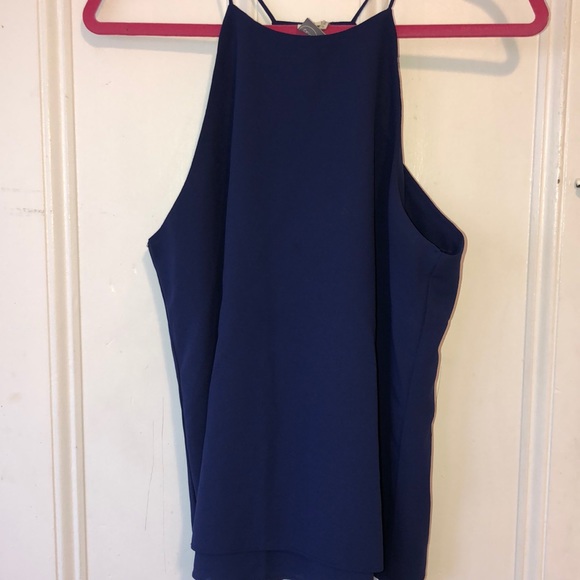 Tops - Blue Halter Tank